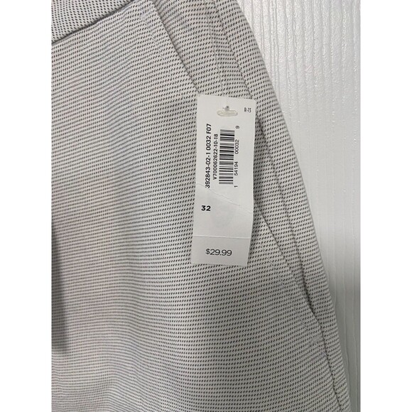 Old Navy Shorts Men's Sz 32 Gray Mini Stripe Chino Ultimate Slim 10" Inseam NWT - Picture 8 of 12